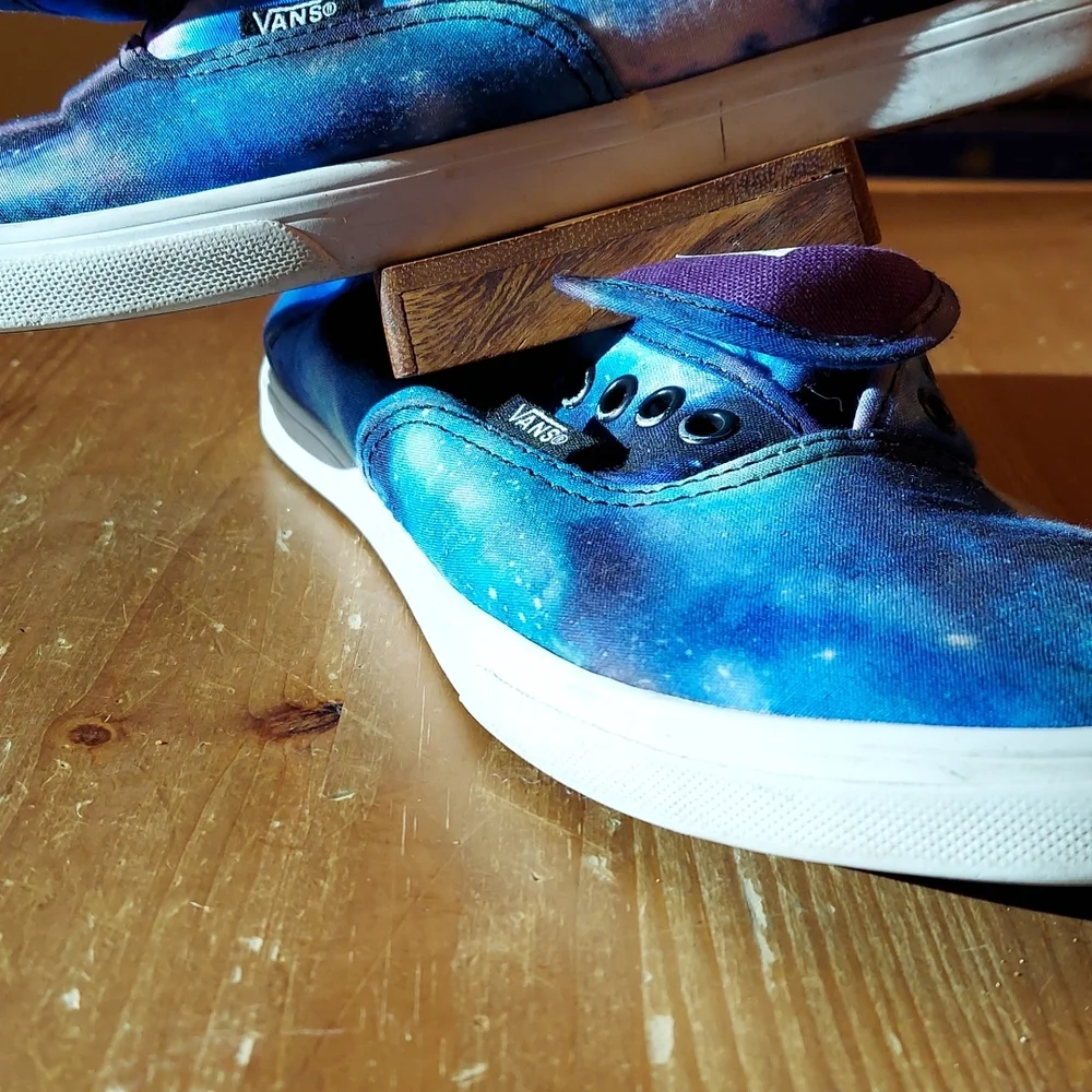 SOLD Galaxy Space Vans! Sz 8 women low top sneakers guc some scuffs adorable! - Picture 5 of 10